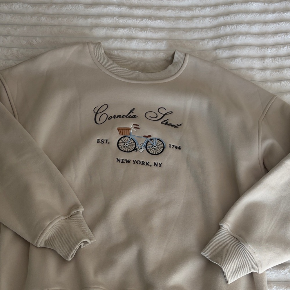 Altar'd State Cream Cornelia Street Sweatshirt